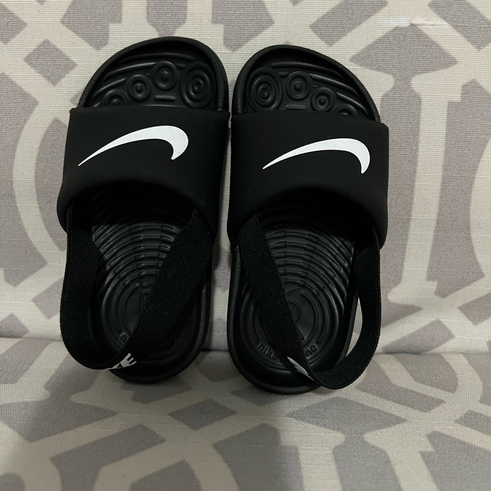 NIKE KAWA SLIDE (TD) 7C Black